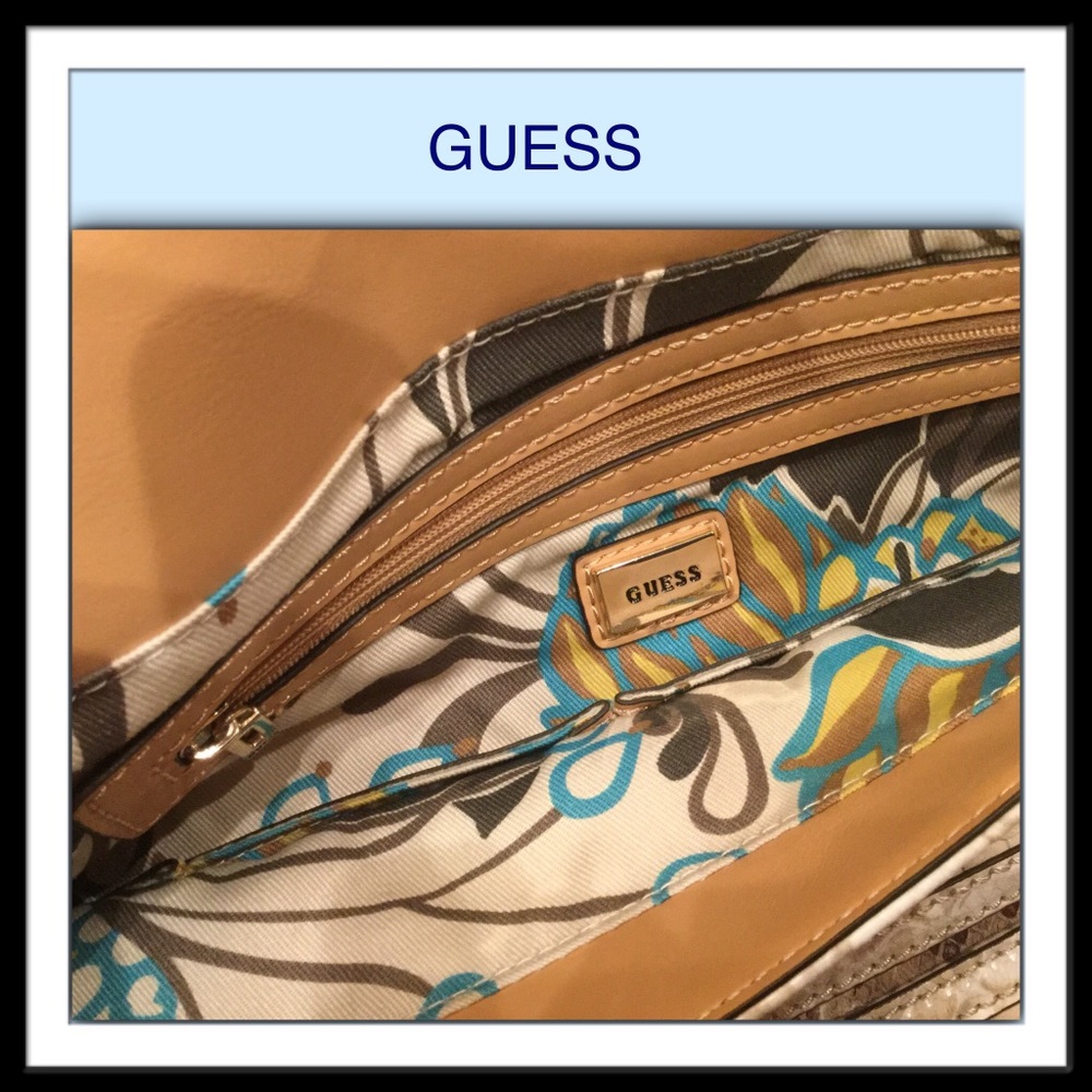 Guess Makala Python Foldover Envelope Clutch - image 4